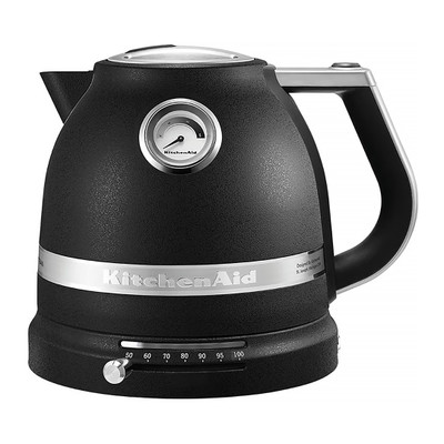 KitchenAid Artisan 1.5L Variable Temperature Kettle in Cast Iron Black - 5KEK1522BBK