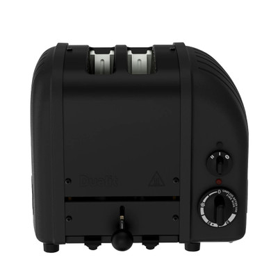 Dualit 2 Slot Stealth Classic Toaster in Matte Black