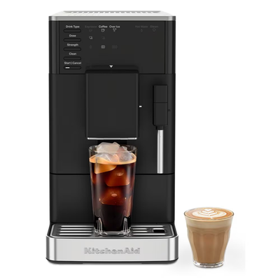 KitchenAid KF2 Fully Automatic Espresso Machine with Iced Coffee in Matte Black