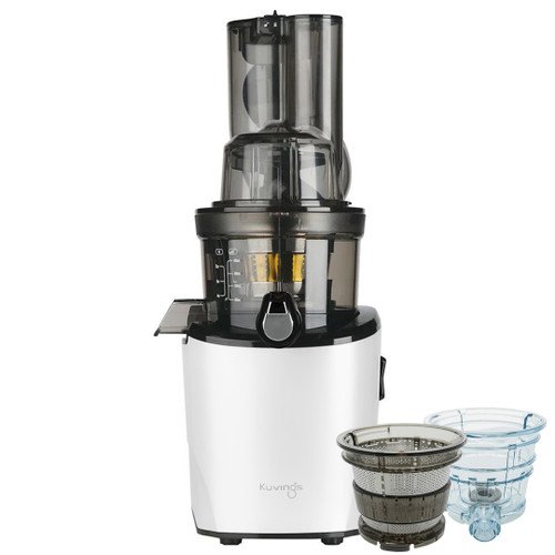 Kuvings REVO830 Wide Feed Slow Juicer in White with Accessory Pack