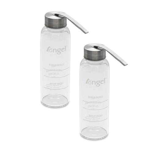 Angel 360ml Glass Juicer Bottles