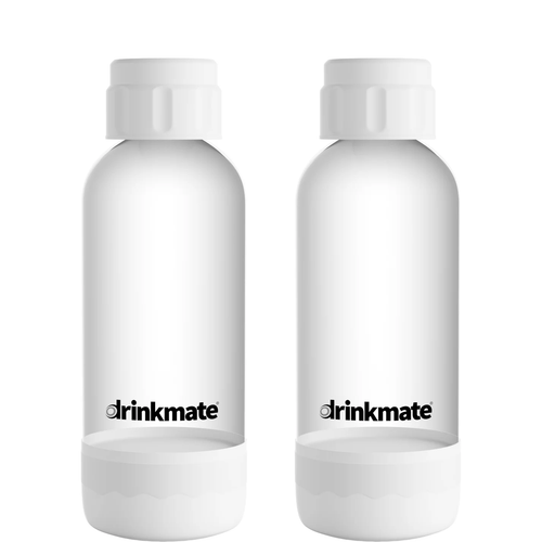 Drinkmate 0.5L Twin-Pack of spare bottles in White