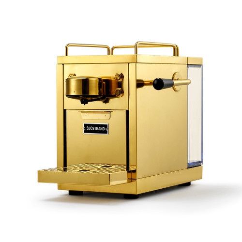 Sjöstrand Original Capsule Coffee Machine in Brass