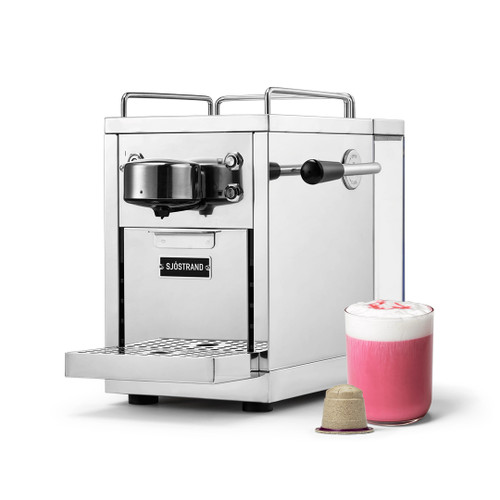 Sjöstrand Original Capsule Coffee Machine Boost Bundle in Steel