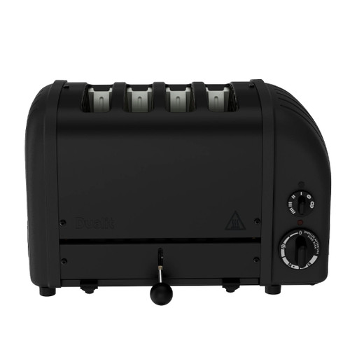 Dualit 4 Slot Stealth Classic Toaster in Matte Black