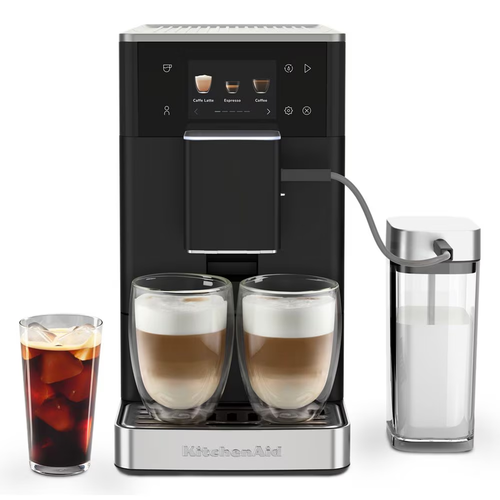 KitchenAid KF4 Fully Automatic Espresso Machine with Iced Coffee in Matte Black