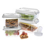 Status 5-Piece Set of Smaller Rectangular Vacuum Containers in White