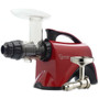 Omega Sana EUJ-606 Horizontal Slow Juicer in Red with Oil Attachment