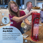 Drinkmate OmniFizz Drinks Carbonator & 1 CO2 Cylinder in Royal Red