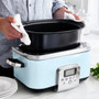 GreenPan Elite Slowcooker 6L in Blue Haze