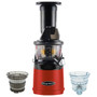 Omega MMV702 Wide Feed Slow Juicer in Red with Accessory Pack