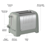 Dualit 2-Slice Lite Toaster in Sage