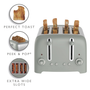Dualit 4-Slice Lite Toaster in Sage
