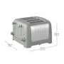 Dualit 4-Slice Lite Toaster in Sage
