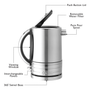 Dualit 1.5L Architect Kettle in Grey