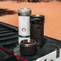 OutIn Fino Portable Electric Coffee Grinder in Sandstone White