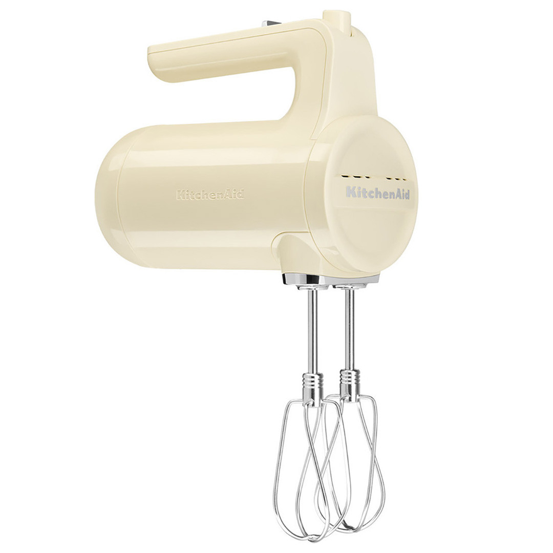 KitchenAid 5KHMB732BAC Cordless Hand Mixer in Almond Cream