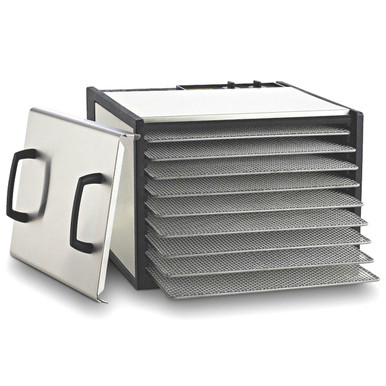 Excalibur D902SHD 9-Tray Dehydrator in Stainless Steel with Timer