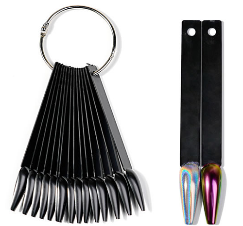 Coffin Nail Art Display Black