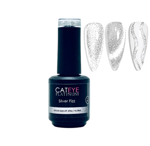 Platinum 3 in 1 Diamond Flash Cat Eye Gel - Silver Fizz