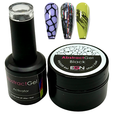 ABSTRACT ART GEL BLACK SET