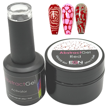 ABSTRACT ART GEL RED SET
