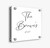 "Custom White Acrylic Family Name Sign with Silver Standoffs, Personalized Wedding Plaque with Established Year, Modern Home Decor, Glass-Like Finish for Weddings, Anniversaries, or Housewarming Gifts"