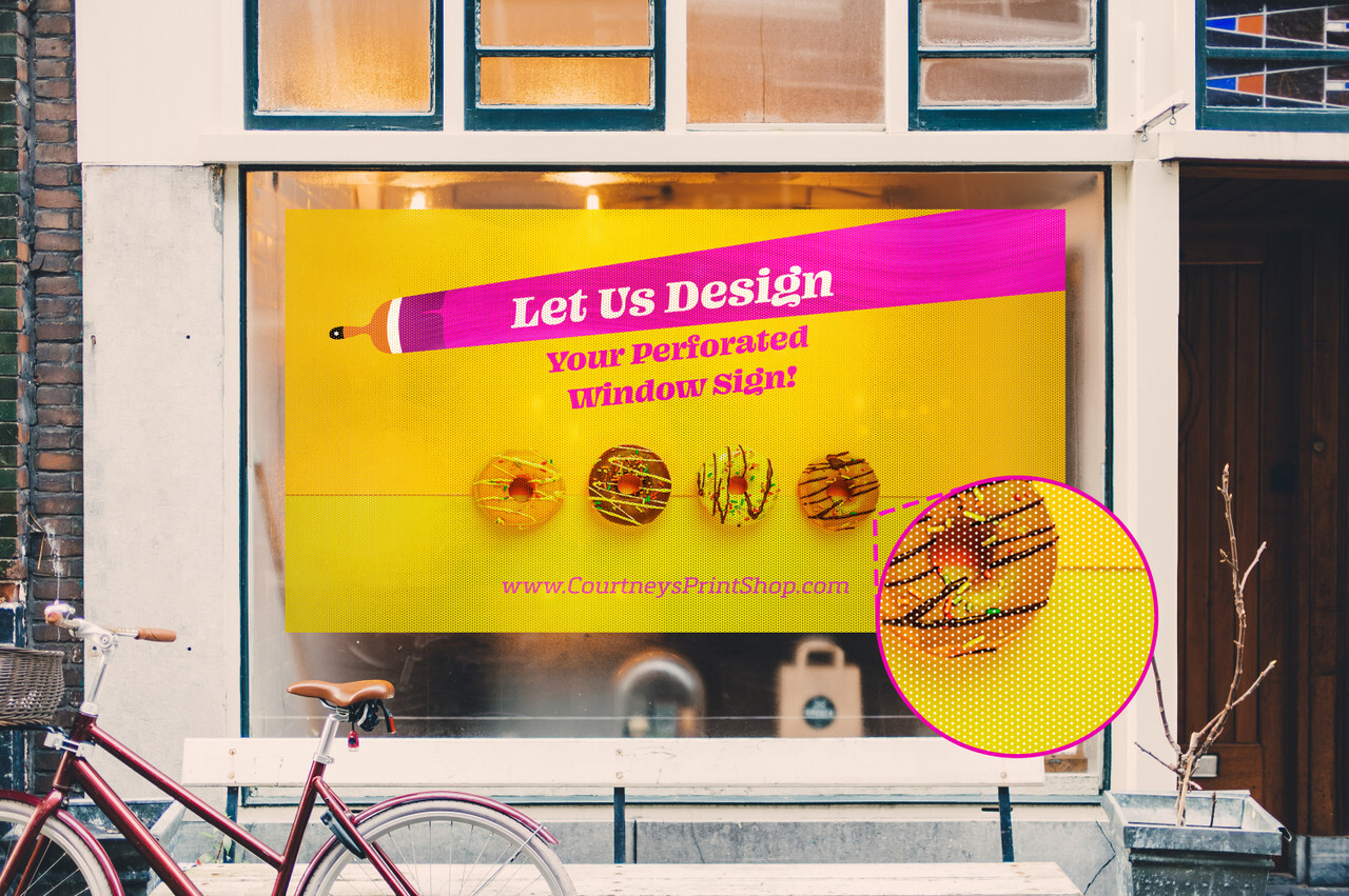 Custom window decals - see through window decals