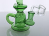  5" Mini Klein Recycler Dab Rig with 14mm Male 90 Degree Banger 25mm Dia 