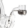  High Five Micro E-Nail Starter Kit: Cloud Cover FTK Recycler Rig with 30mm Quartz E-Banger Bucket Dab Kit 