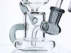  6" Mini Klein Recycler Dab Rig with 14mm Male 90 Degree Banger 25mm Dia - Gray 