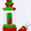 VapeBrat 11" 4 in 1 Silicone Glass Hybrid Water Pipe, Nectar Collector, & Mini Rig - Rasta 