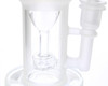 Topoo 9" White Frosted Glass Rig with Showerhead Perc 
