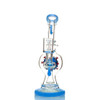  10" Glass Virus Perc Dab Rig: Colored Accents - Assorted Colors 