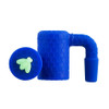 Stratus Silicone Reclaim Catcher: 14mm Male 90 Degree - HoneyComb Bee Blue 