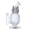  7.8" Bent Neck Clear Pineapple Water Pipe 