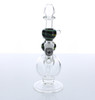  6" Conviction Glass Bong Green Colored Swirl - American Made Glass 