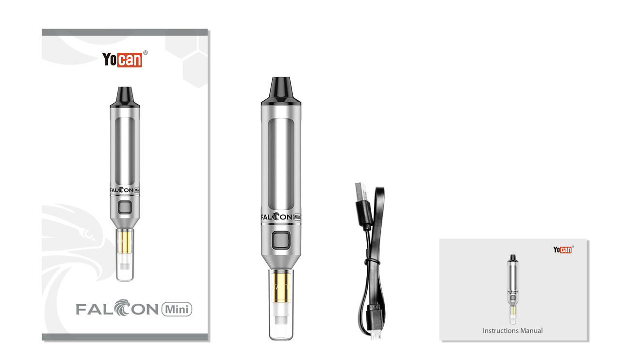 YoCan Falcon Mini: Silver - Electric Nectar Collector Dab