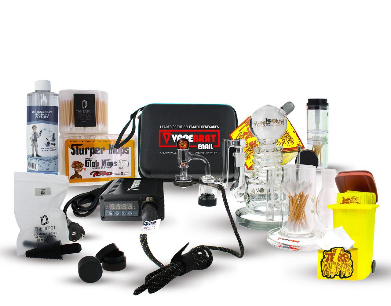 VapeBrat Terp Slurper Enail Pro Kit Sundae Glass Rig with 30mm Terp