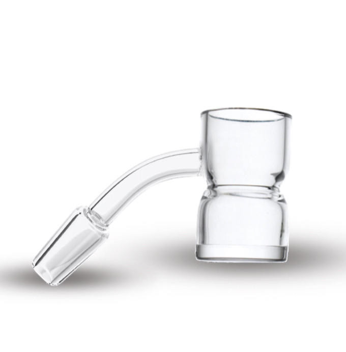 Opaque Bottom Splash Guard Banger: 14mm Male 45 Degree Nail