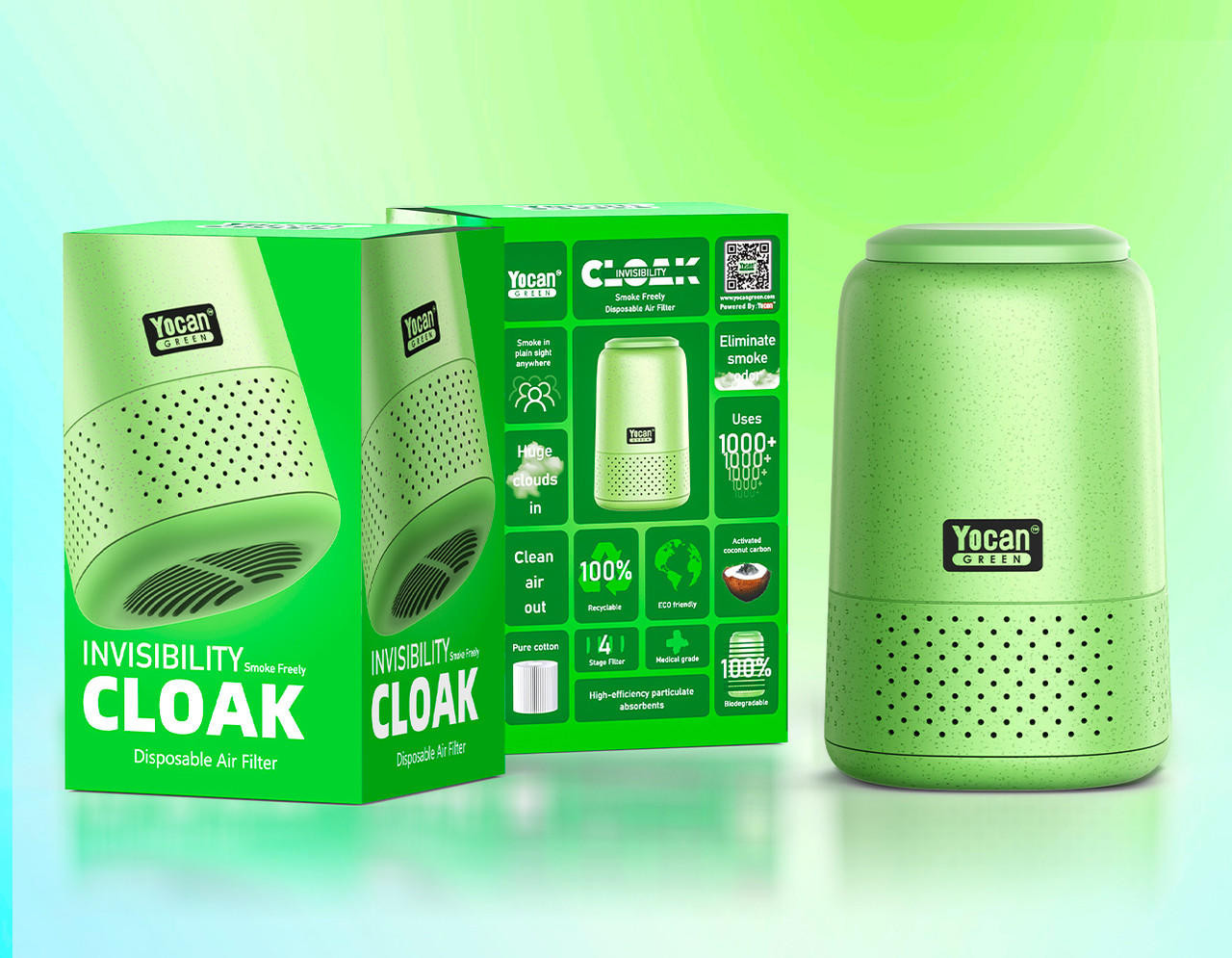 Yocan Air Filter Invisibility Cloak: Black - Vape Filter Dab Yocan Air Filter Invisibility Cloak: Black - Vape Filter Dab