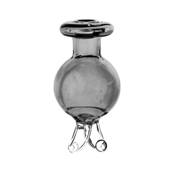Dual Nozzle Spinner Bubble Carb Cap: Smoke | Cap for Dabs