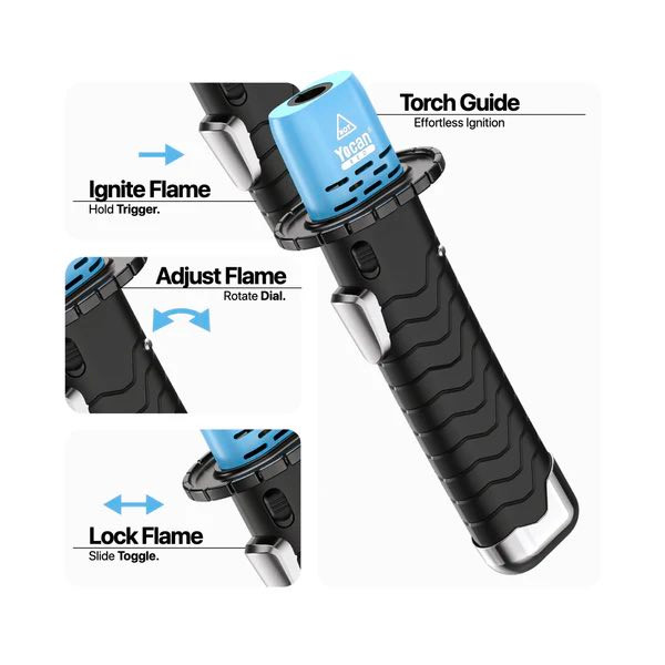 Yocan Katana Dab Torch Black: Temperature Activated Color Changing