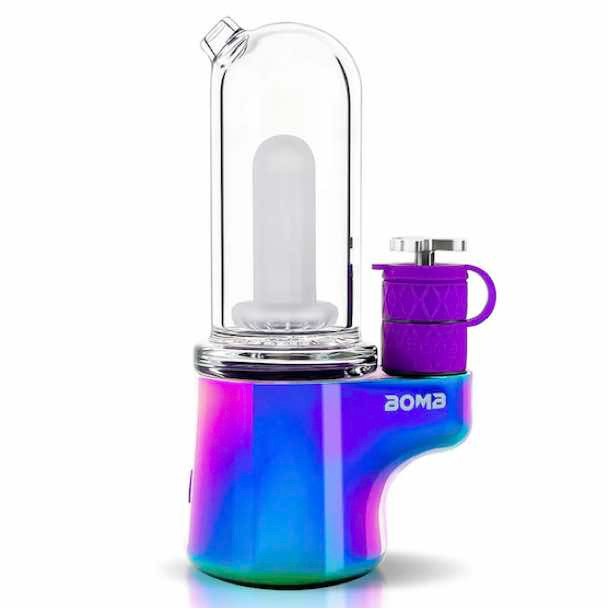 Electronic Rig with 3D XL Atomizer: BOMB Sykloud Rainbow Dab