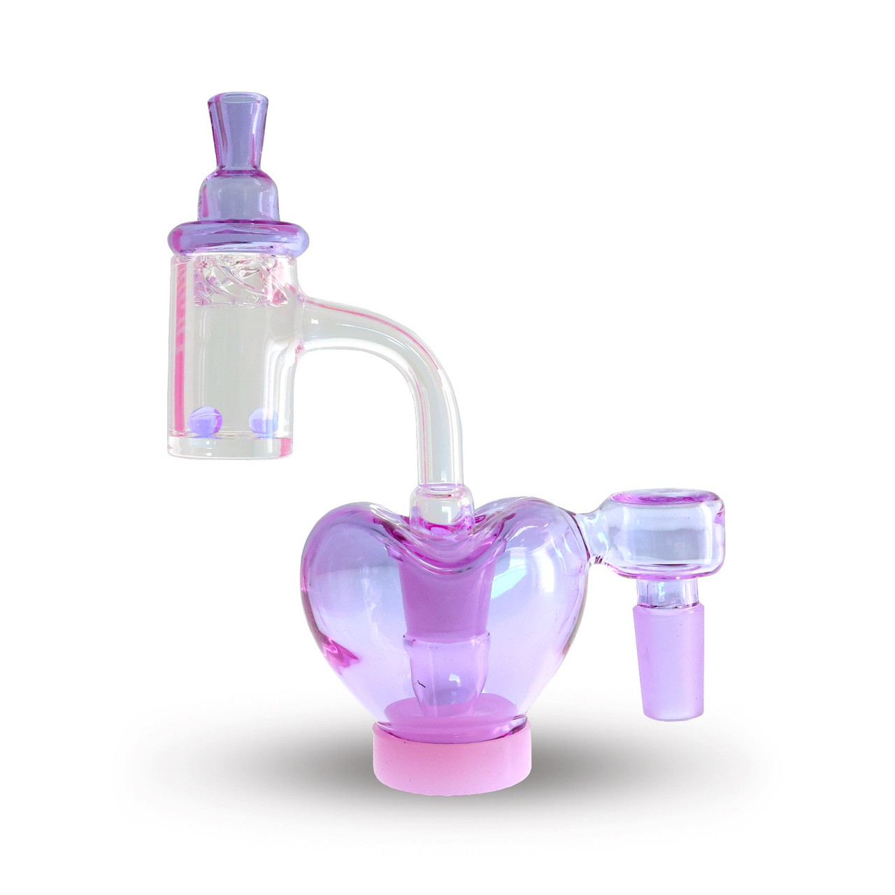 Purple Reclaim Catcher Heart: Preppy La Peui 14mm Male 90 Degree