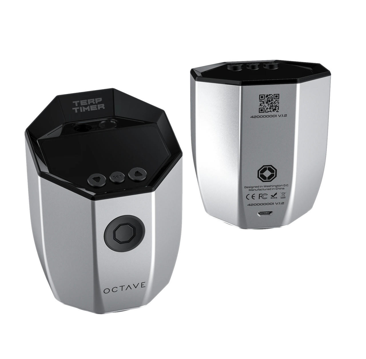 Octave Terp Timer Banger Laser Temperature Reader by Myster - Silver