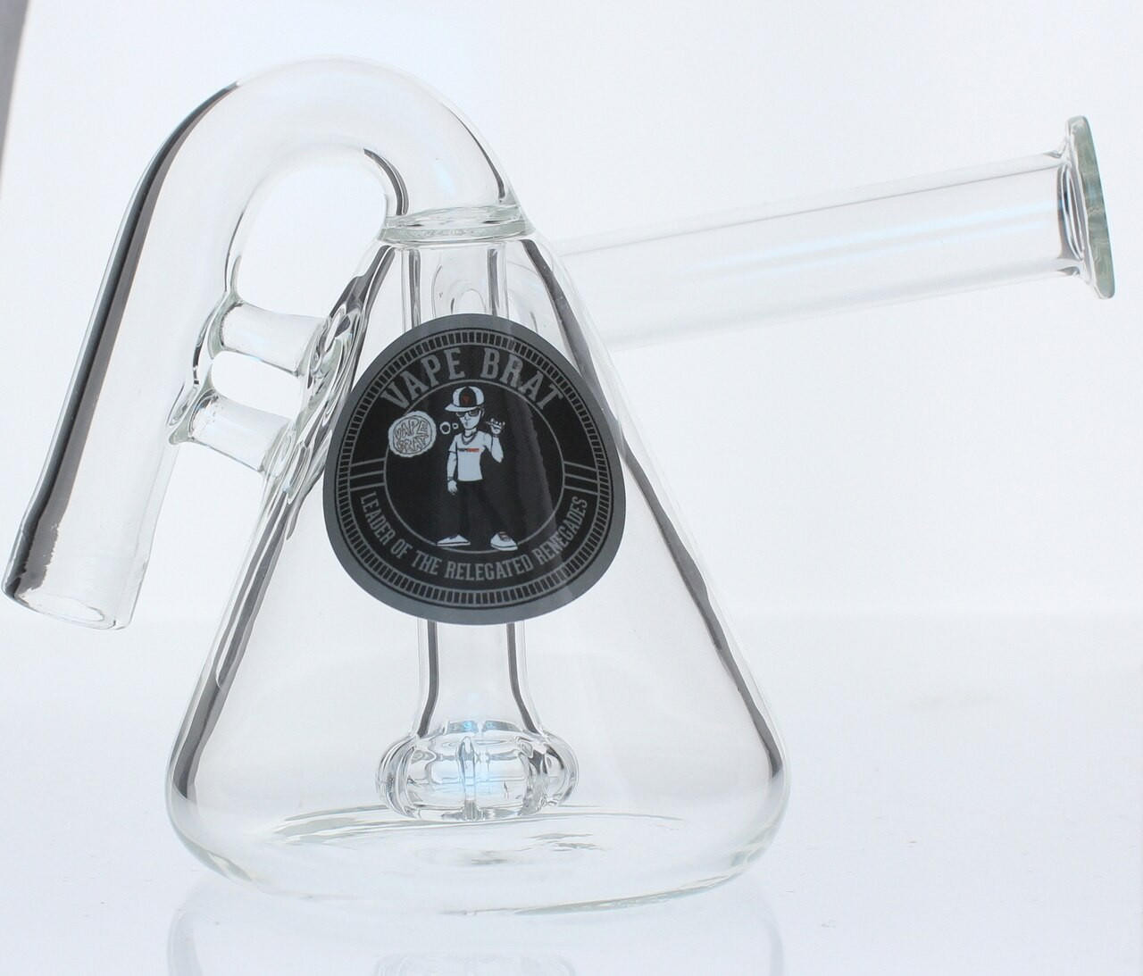 Vapebrat Universal Vape Bubbler Attachment Q2 Dab Pen Glass Vapebrat Universal Vape Bubbler Attachment Q2 Dab Pen Glass
