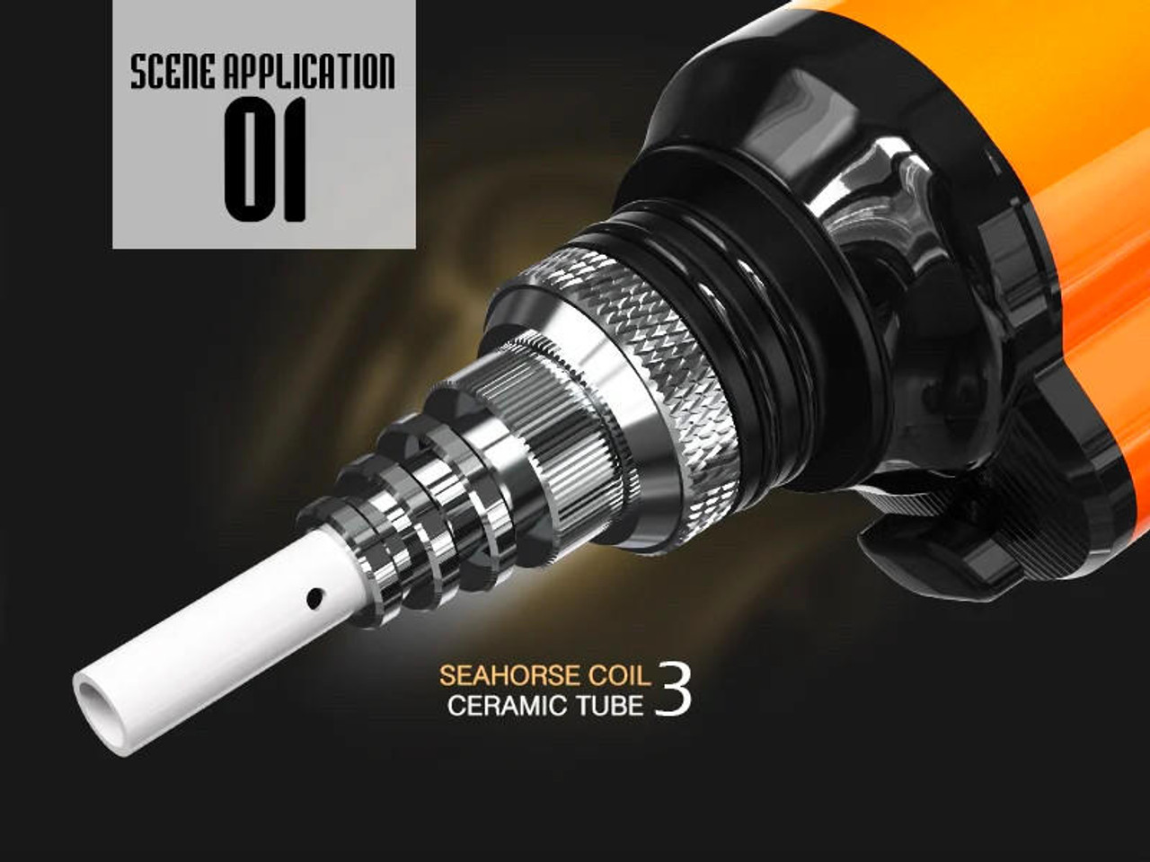 1: and Seahorse E- in Lookah 3 Pen, Portable X Collector, Green E-Nectar Neon Wax