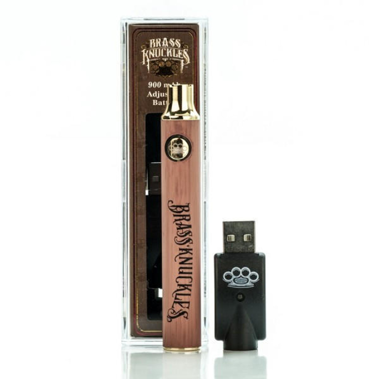 Brass Knuckles Battery Pen 900mAh Variable Voltage