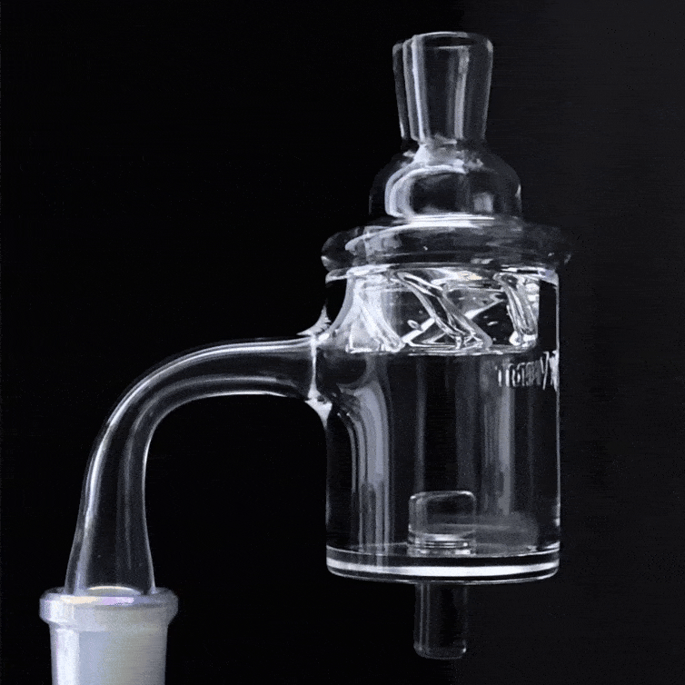 Spinner Carb Cap Clear 35mm: Vortex Dab Cap For Dab Rigs Spinner Carb Cap Clear 35mm: Vortex Dab Cap For Dab Rigs